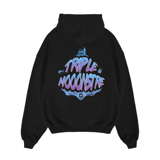 SWEAT TRIPLE MONSTRE - BLEU